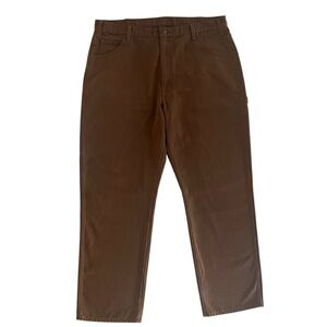 Dickies Brown Duck Canvas Carpenter Pants Men’s 40x31 Relaxed Fit Workwear